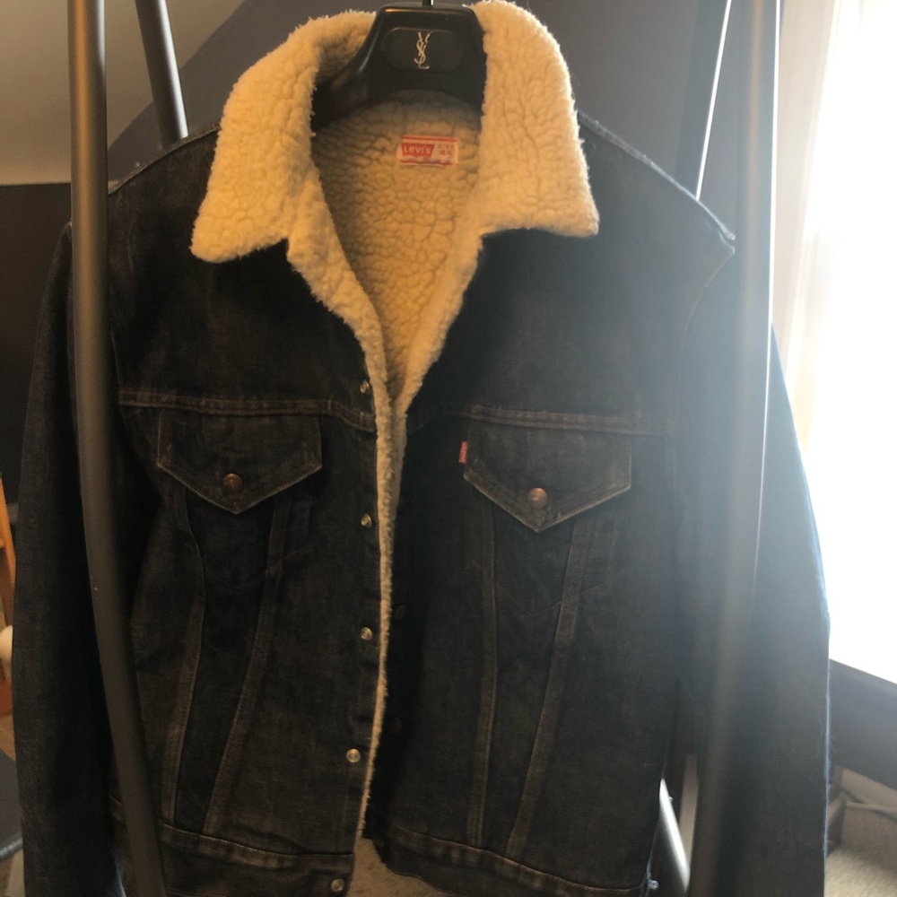 VINTAGE Sherpa Lined Jean Jacket